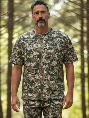 NEW Amongst Others T- Shirt Mens XL Camouflage Short Sleeve Hunting Shirt‎ NWT
